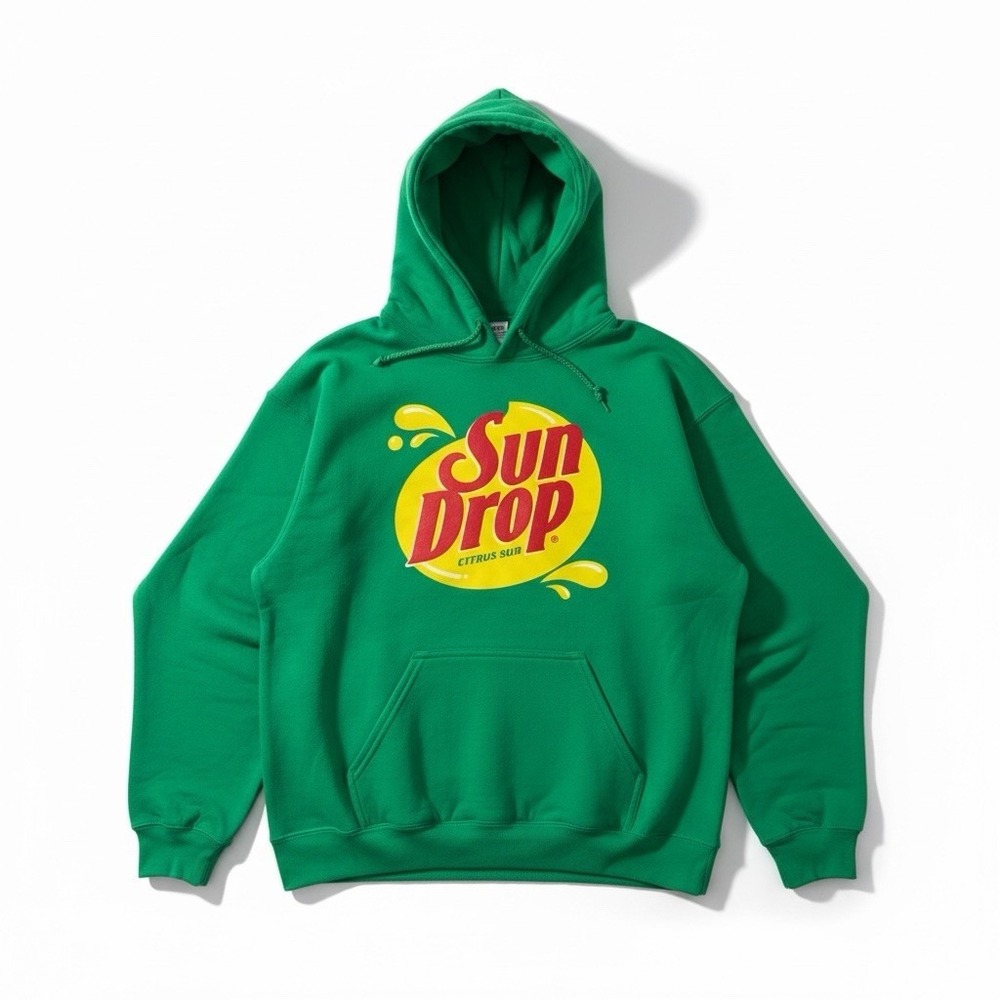 Sundrop  Citrus Soda Hoodie Green Sz‎ Medium
